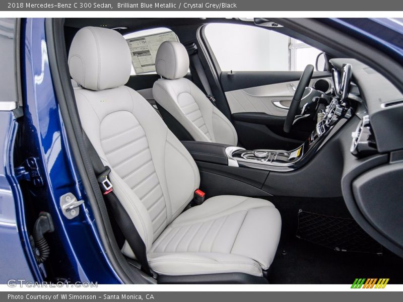Brilliant Blue Metallic / Crystal Grey/Black 2018 Mercedes-Benz C 300 Sedan