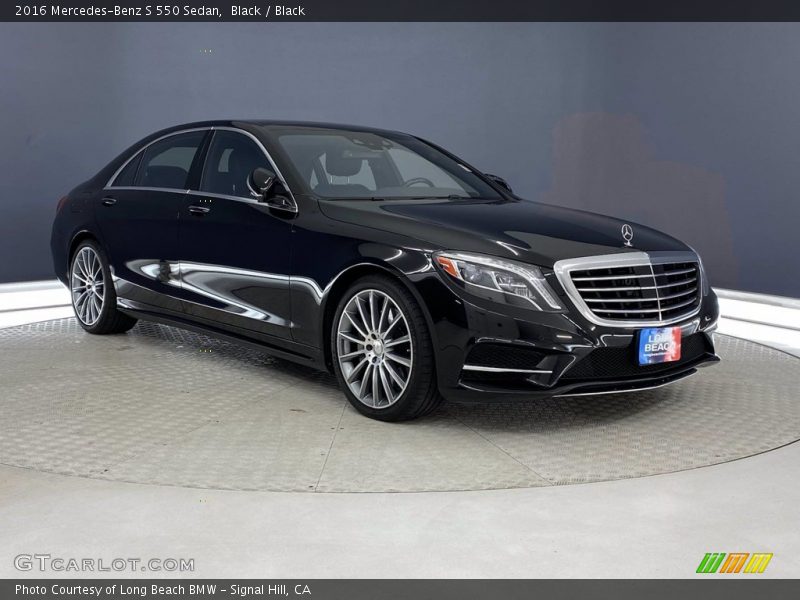 Black / Black 2016 Mercedes-Benz S 550 Sedan