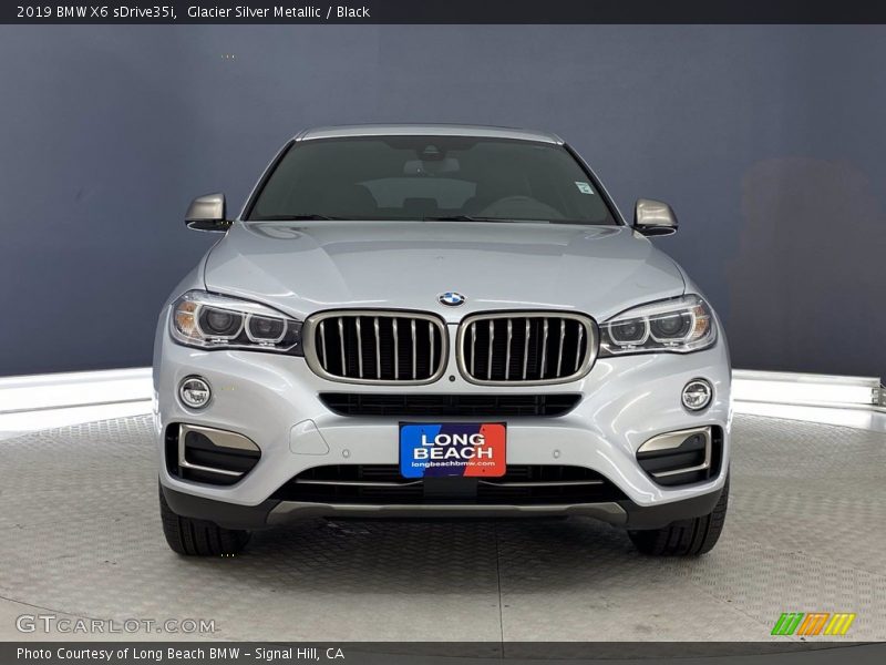 Glacier Silver Metallic / Black 2019 BMW X6 sDrive35i