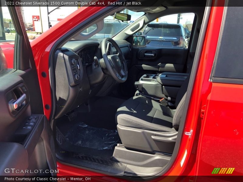 Red Hot / Jet Black 2021 Chevrolet Silverado 1500 Custom Double Cab 4x4