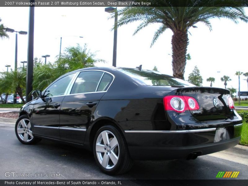 Deep Black / Pure Beige 2007 Volkswagen Passat 2.0T Wolfsburg Edition Sedan