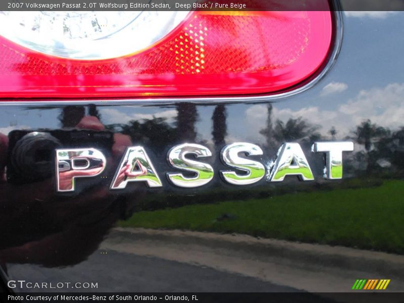 Deep Black / Pure Beige 2007 Volkswagen Passat 2.0T Wolfsburg Edition Sedan