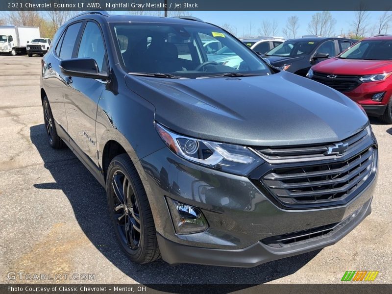Nightfall Gray Metallic / Jet Black 2021 Chevrolet Equinox LT AWD