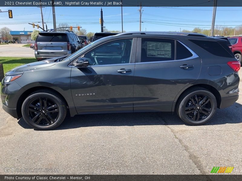 Nightfall Gray Metallic / Jet Black 2021 Chevrolet Equinox LT AWD