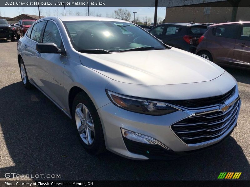 Silver Ice Metallic / Jet Black 2021 Chevrolet Malibu LS