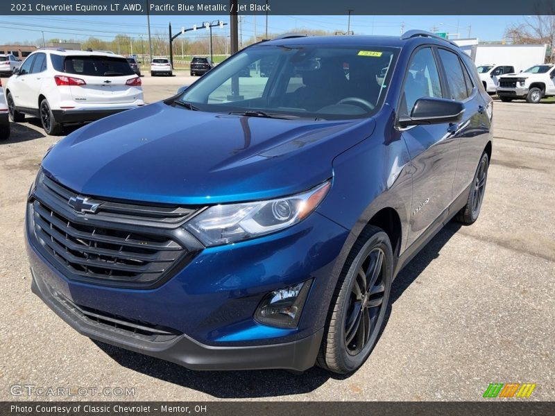 Pacific Blue Metallic / Jet Black 2021 Chevrolet Equinox LT AWD