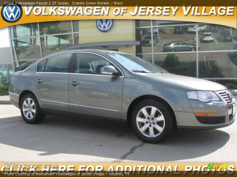 Granite Green Metallic / Black 2006 Volkswagen Passat 2.0T Sedan
