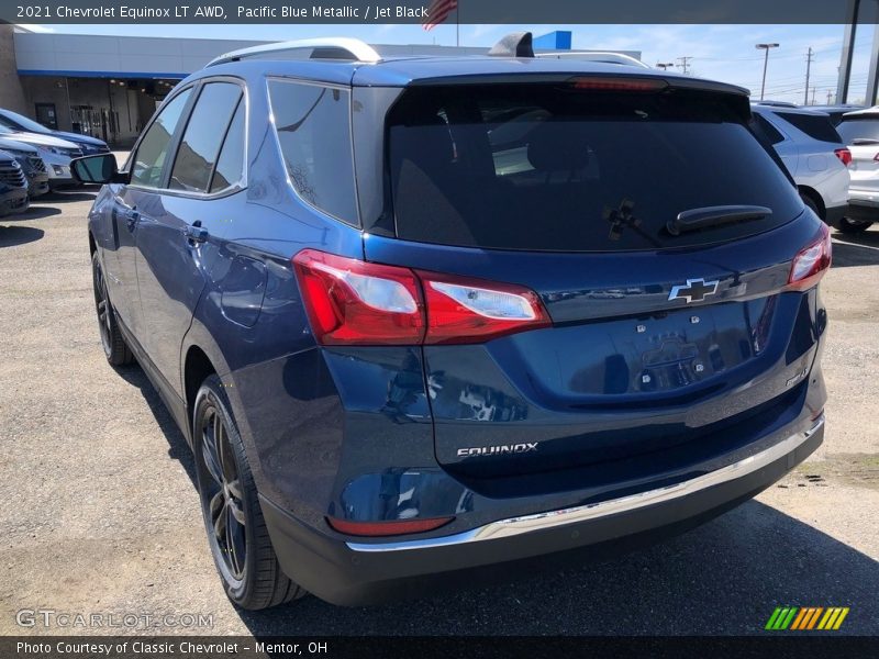 Pacific Blue Metallic / Jet Black 2021 Chevrolet Equinox LT AWD