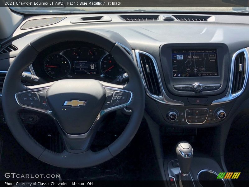 Pacific Blue Metallic / Jet Black 2021 Chevrolet Equinox LT AWD
