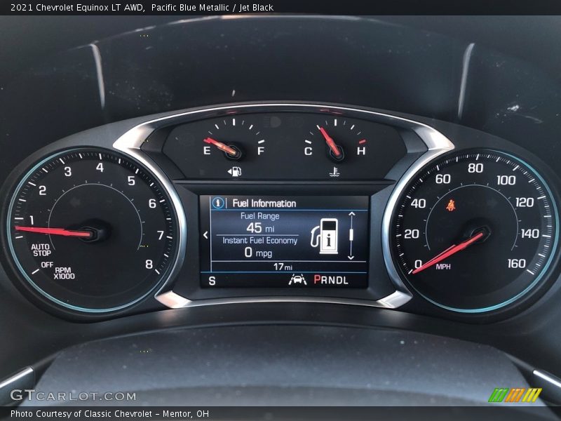 Pacific Blue Metallic / Jet Black 2021 Chevrolet Equinox LT AWD