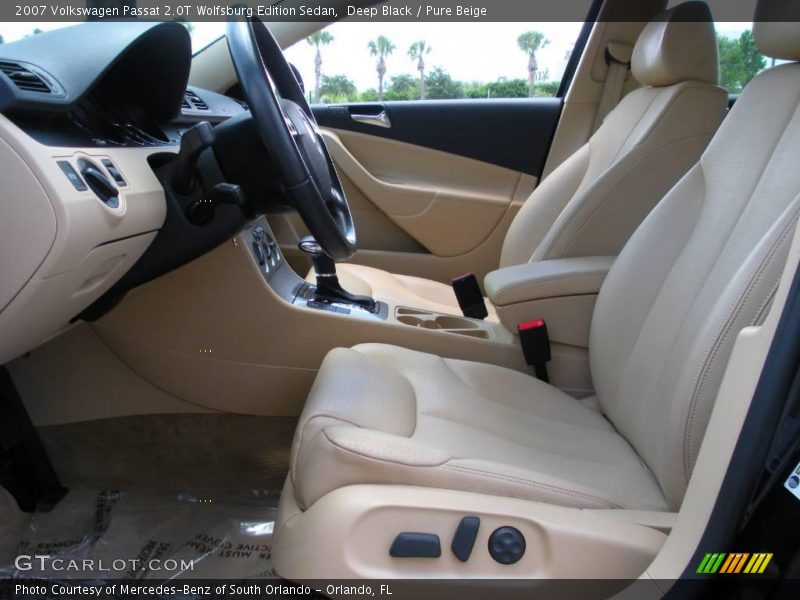 Deep Black / Pure Beige 2007 Volkswagen Passat 2.0T Wolfsburg Edition Sedan
