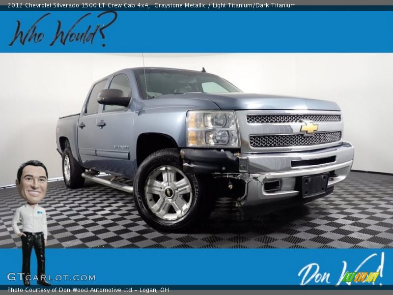 Graystone Metallic / Light Titanium/Dark Titanium 2012 Chevrolet Silverado 1500 LT Crew Cab 4x4