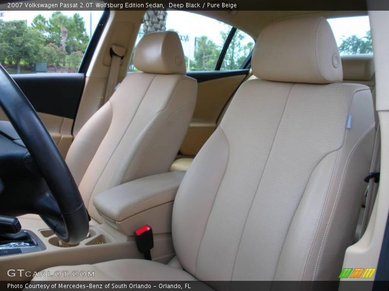 Deep Black / Pure Beige 2007 Volkswagen Passat 2.0T Wolfsburg Edition Sedan