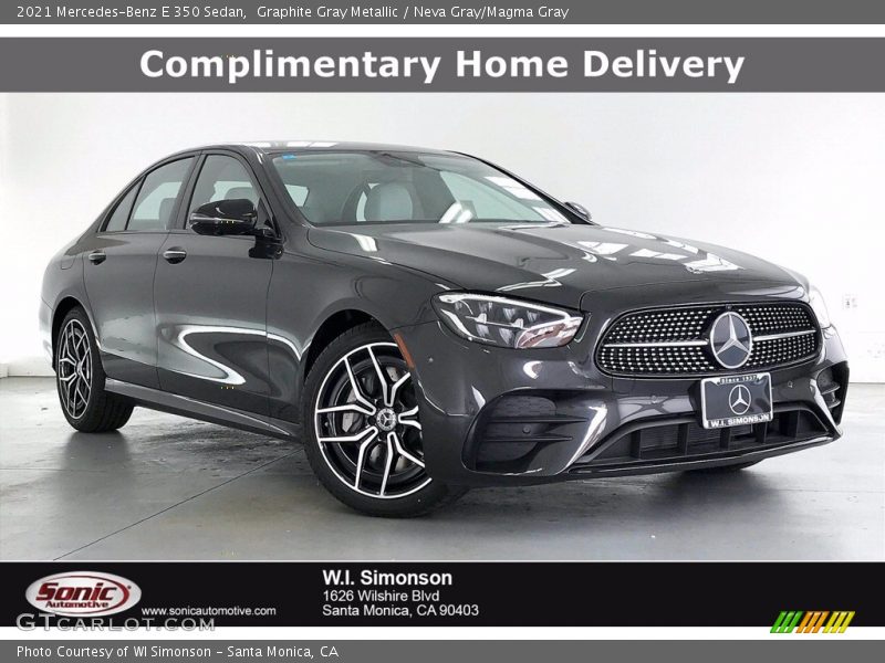 Graphite Gray Metallic / Neva Gray/Magma Gray 2021 Mercedes-Benz E 350 Sedan