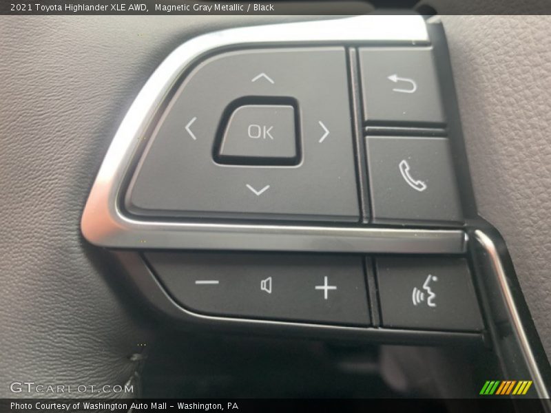 Magnetic Gray Metallic / Black 2021 Toyota Highlander XLE AWD