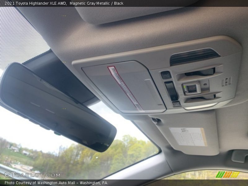 Magnetic Gray Metallic / Black 2021 Toyota Highlander XLE AWD
