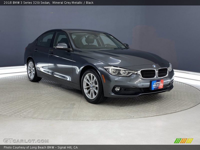 Mineral Grey Metallic / Black 2018 BMW 3 Series 320i Sedan