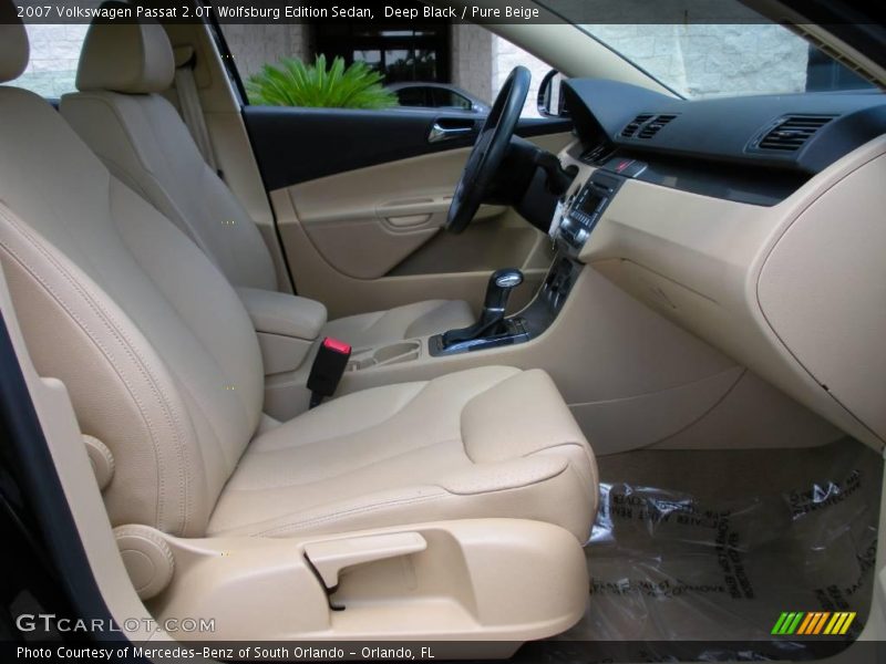 Deep Black / Pure Beige 2007 Volkswagen Passat 2.0T Wolfsburg Edition Sedan