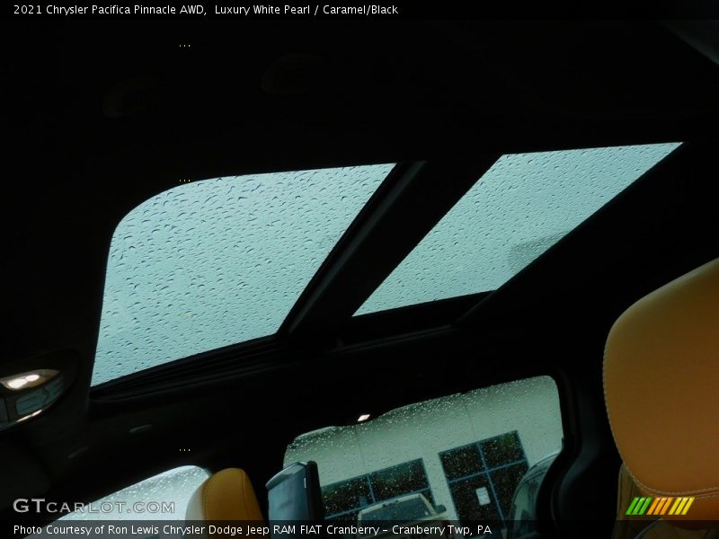 Luxury White Pearl / Caramel/Black 2021 Chrysler Pacifica Pinnacle AWD