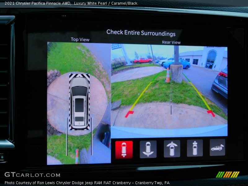 Luxury White Pearl / Caramel/Black 2021 Chrysler Pacifica Pinnacle AWD