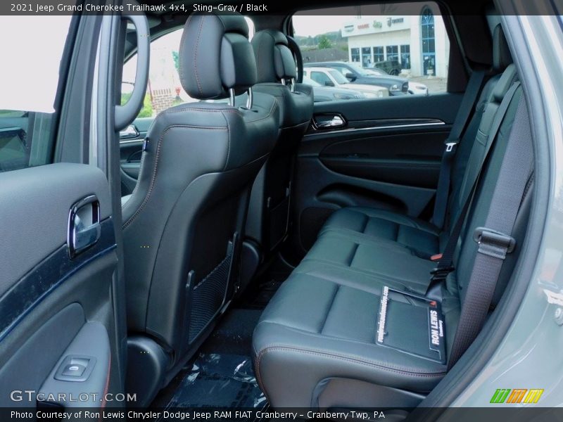 Rear Seat of 2021 Grand Cherokee Trailhawk 4x4
