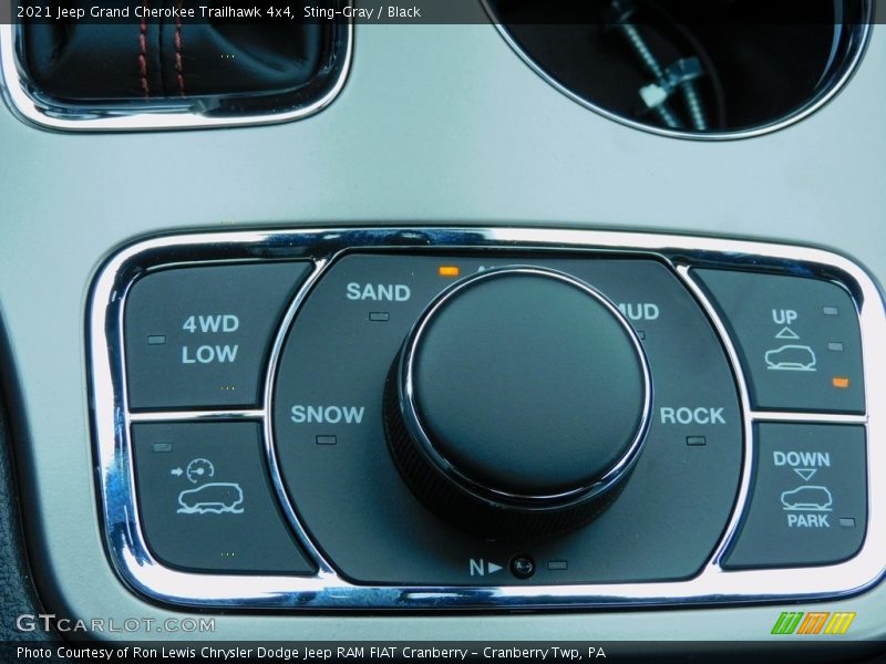 Controls of 2021 Grand Cherokee Trailhawk 4x4