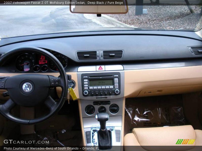 Deep Black / Pure Beige 2007 Volkswagen Passat 2.0T Wolfsburg Edition Sedan
