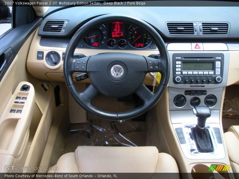 Deep Black / Pure Beige 2007 Volkswagen Passat 2.0T Wolfsburg Edition Sedan
