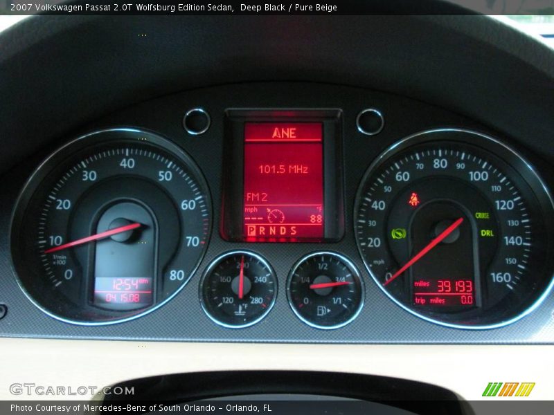 Deep Black / Pure Beige 2007 Volkswagen Passat 2.0T Wolfsburg Edition Sedan