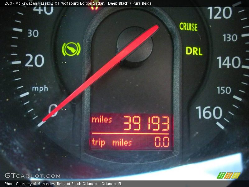 Deep Black / Pure Beige 2007 Volkswagen Passat 2.0T Wolfsburg Edition Sedan