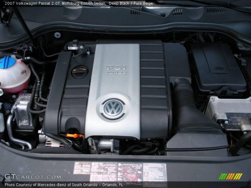 Deep Black / Pure Beige 2007 Volkswagen Passat 2.0T Wolfsburg Edition Sedan