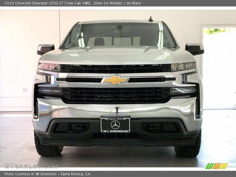 Silver Ice Metallic / Jet Black 2019 Chevrolet Silverado 1500 LT Crew Cab 4WD