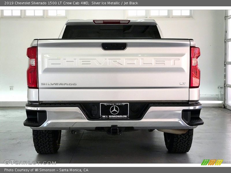 Silver Ice Metallic / Jet Black 2019 Chevrolet Silverado 1500 LT Crew Cab 4WD