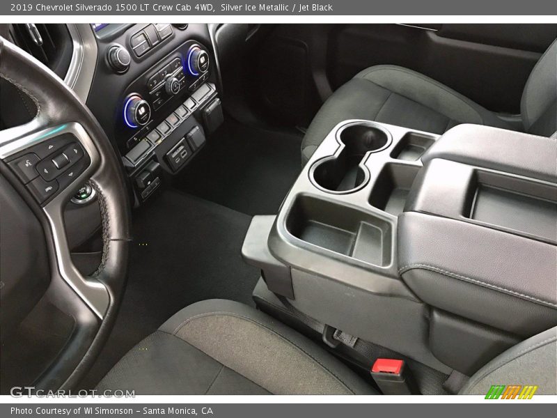 Silver Ice Metallic / Jet Black 2019 Chevrolet Silverado 1500 LT Crew Cab 4WD