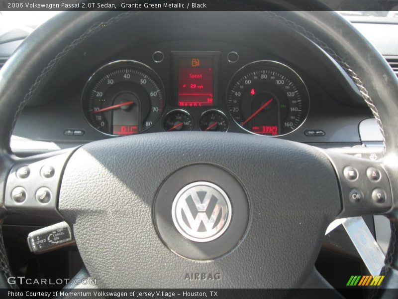 Granite Green Metallic / Black 2006 Volkswagen Passat 2.0T Sedan