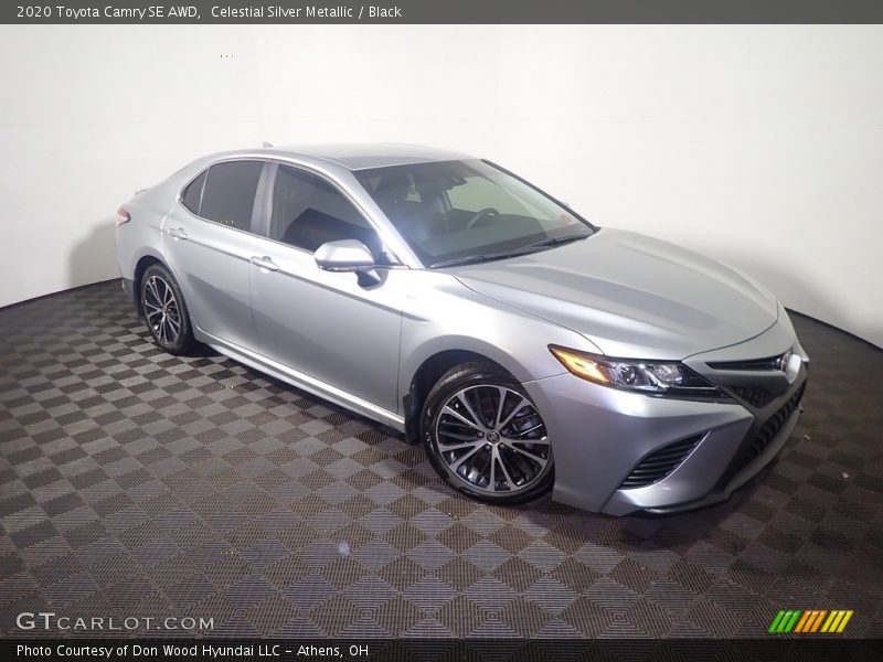 Celestial Silver Metallic / Black 2020 Toyota Camry SE AWD
