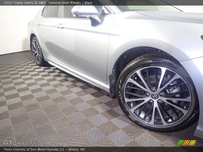 Celestial Silver Metallic / Black 2020 Toyota Camry SE AWD