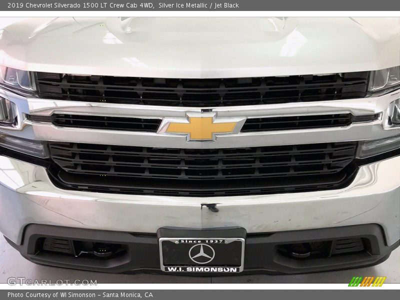 Silver Ice Metallic / Jet Black 2019 Chevrolet Silverado 1500 LT Crew Cab 4WD