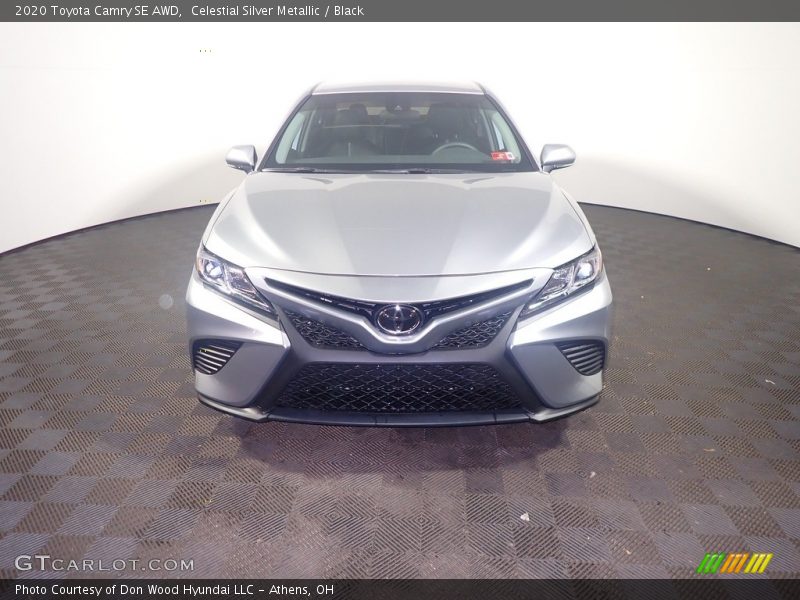 Celestial Silver Metallic / Black 2020 Toyota Camry SE AWD
