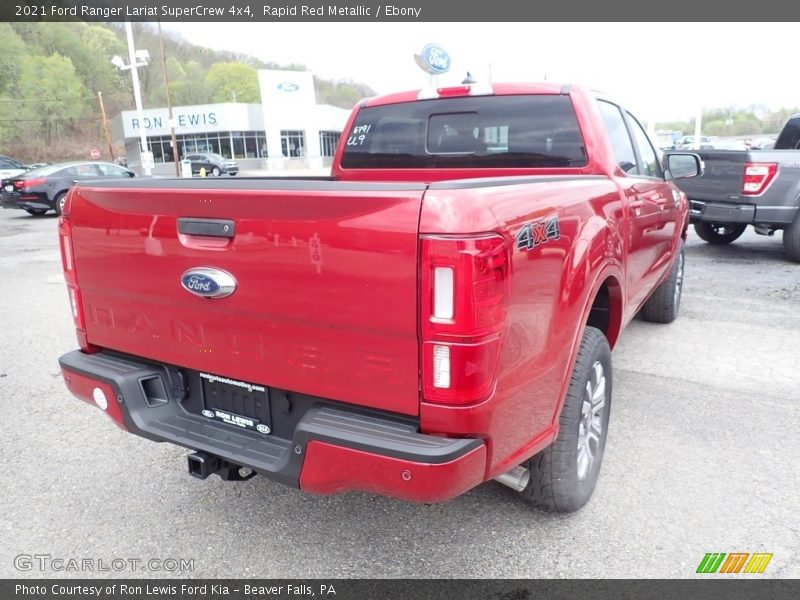 Rapid Red Metallic / Ebony 2021 Ford Ranger Lariat SuperCrew 4x4