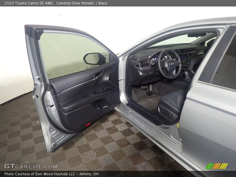 Celestial Silver Metallic / Black 2020 Toyota Camry SE AWD