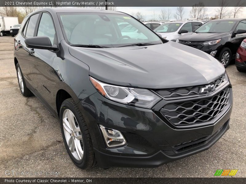 Nightfall Gray Metallic / Jet Black 2021 Chevrolet Equinox LS