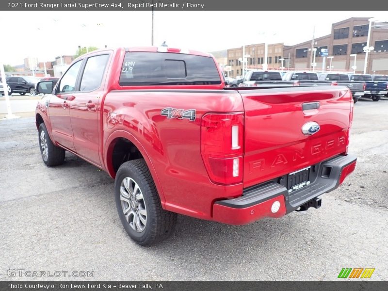 Rapid Red Metallic / Ebony 2021 Ford Ranger Lariat SuperCrew 4x4