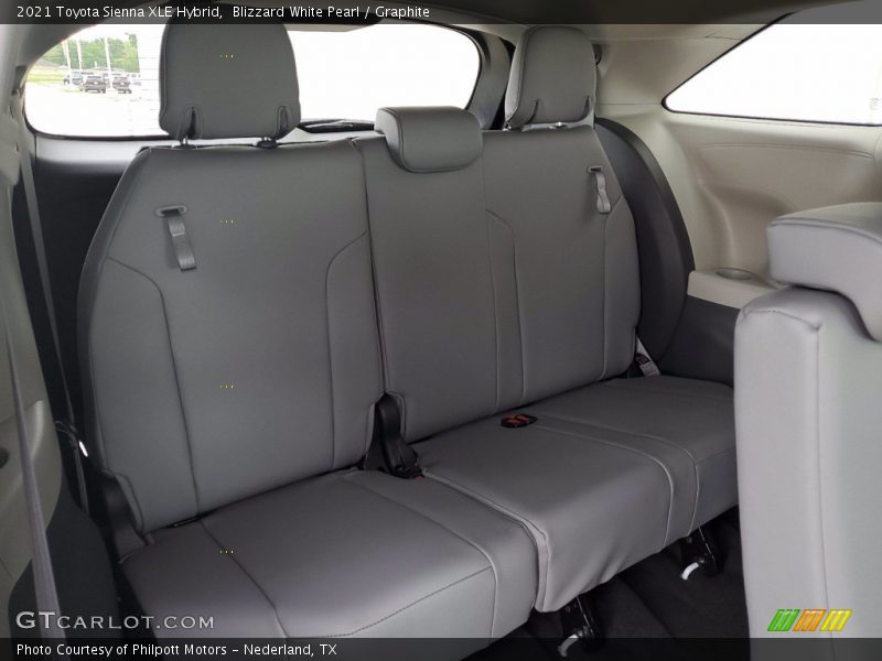 Blizzard White Pearl / Graphite 2021 Toyota Sienna XLE Hybrid
