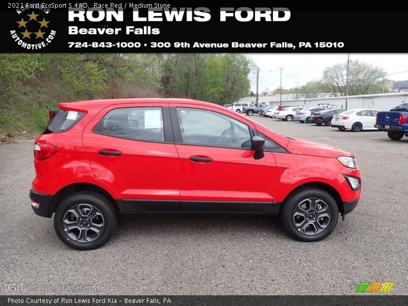Race Red / Medium Stone 2021 Ford EcoSport S 4WD