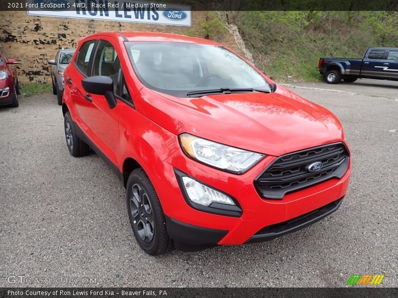 Race Red / Medium Stone 2021 Ford EcoSport S 4WD