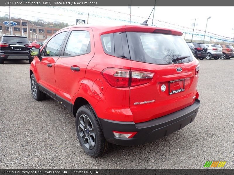 Race Red / Medium Stone 2021 Ford EcoSport S 4WD