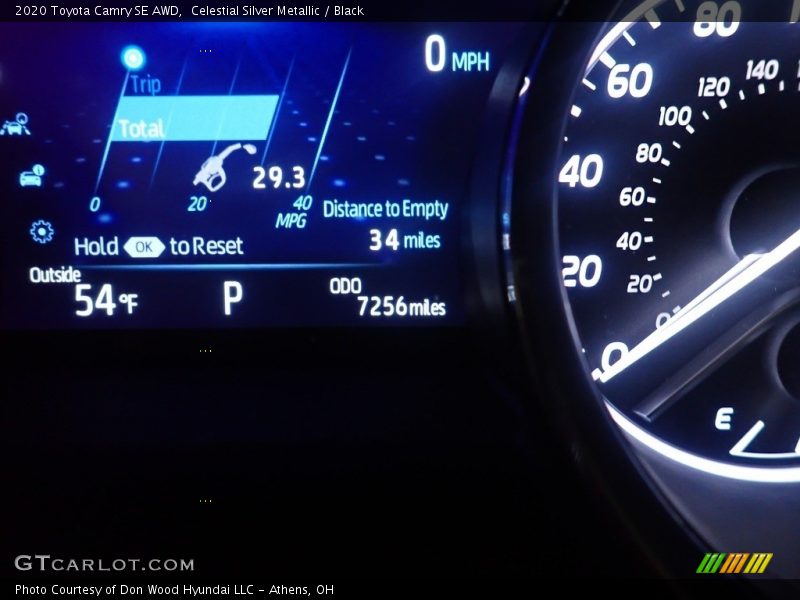 Celestial Silver Metallic / Black 2020 Toyota Camry SE AWD