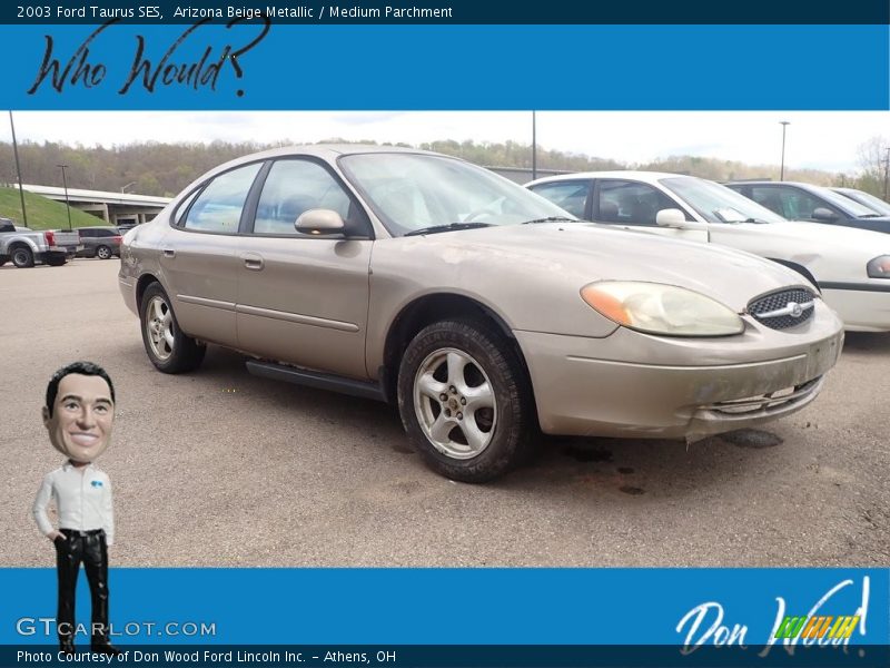 Arizona Beige Metallic / Medium Parchment 2003 Ford Taurus SES