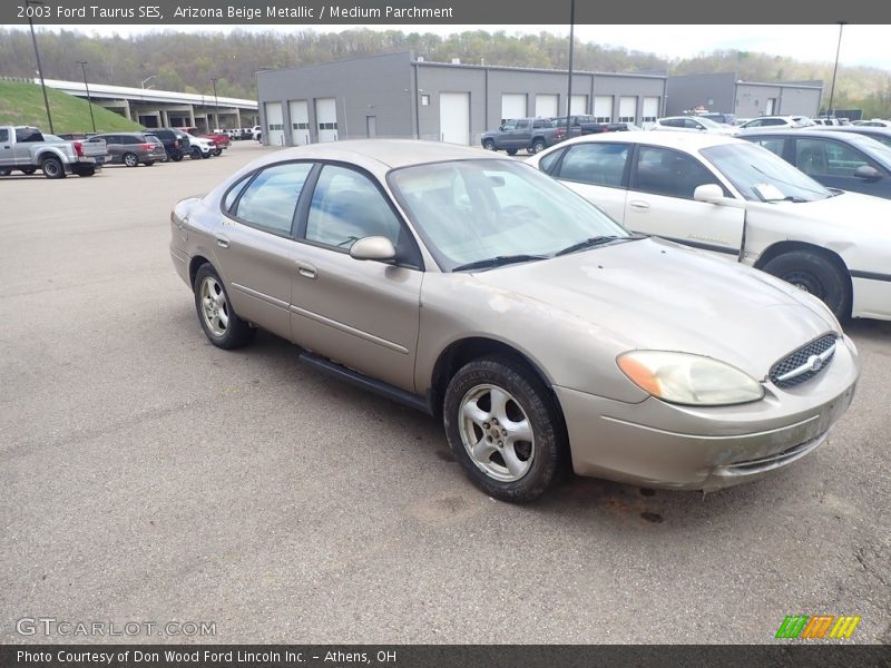 Arizona Beige Metallic / Medium Parchment 2003 Ford Taurus SES